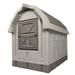 Dog Palace premium Insulated Dog House Dog Palace Plastic House in Gray, Size 38.5 H x 31.5 W x 47.5 D in | Wayfair DP-15