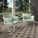 Novogratz Teddi Patio Chair w/ Cushions in Blue | 26.57 H x 30.71 W x 30.31 D in | Wayfair 88061AQHE