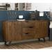 Union Rustic Allison 68" Wide 3 Buffet Table Wood/Metal in Brown/Red | 32 H x 68 W x 18 D in | Wayfair 5E02C0CCF7DB4B19B11FACA63BE233A9