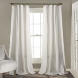 Rosalie Window Curtain Panels White 54x108 Set - Lush Decor 16T003886
