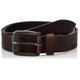 Herren Jack & Jones Basic Ledergürtel JACVICTOR Leather Belt Metallstiftschnalle, Farben:Dunkelbraun, Größe Gürtel:95