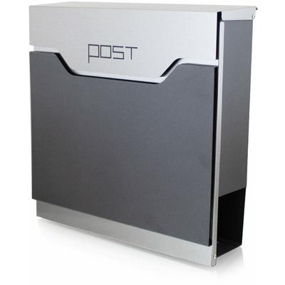 Bituxx - Design Briefkasten 16440 Wandbriefkasten Postkasten Anthrazit Graphit