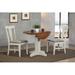 Gracie Oaks Yvonne 3 - Piece Drop Leaf Solid Wood Dining Set Wood in White | Wayfair 97D4A06B76AD40E08C06DF23000AB8DF