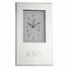 Red Barrel Studio® Modern & Contemporary Electric Alarm Tabletop Clock in White/Metal in Black | 6 H x 3.5 W x 0.25 D in | Wayfair