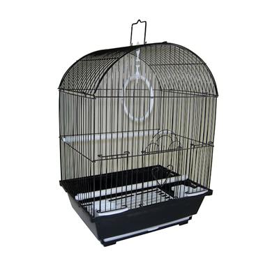 YML Black Top Style Parakeet Cage, 11" L X 9" W X 16" H