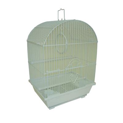 YML White Parakeet Cage, 11" L X 9" W X 16" H