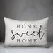 Mercier Home Sweet Home Thin Outdoor Rectangular Pillow Cover & Insert Polyester/Polyfill blend | 14 H x 20 W x 1.5 D in | Wayfair