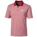 Men's Cutter & Buck Scarlet Nebraska Huskers Big Tall Forge Tonal Stripe Polo