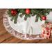 The Holiday Aisle® Efstathios Santa & Snowman Holiday Tree Skirt Burlap/Jute in White/Brown | 48 W in | Wayfair E75D4AF80A61439495911E85BB443EB3