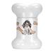 Tucker Murphy Pet™ Brown Parti Cocker Spaniel Bone Shaped Pet Ceramic Treat Jar Size 9.0 H x 6.0 W x 5.0 D in | Wayfair