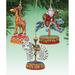 The Holiday Aisle® 3 Piece Carousel Wooden Hanging Figurine Ornament Set Wood in Brown | 5 H x 5 W x 0.25 D in | Wayfair