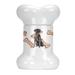 Tucker Murphy Pet™ Labrador Retriever Bone Shaped Pet Treat Jar Ceramic | 9 H x 6 W x 5 D in | Wayfair 4F231644DF294C288D51F836D5C0014A