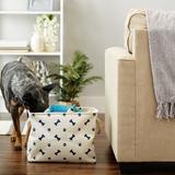 Tucker Murphy Pet™ Cambridgeshire Paws & Bones Fabric Cube Fabric in Blue | 14 H x 8 W x 4 D in | Wayfair C542202AF5604B3CB84AB9AF8C129B12