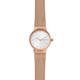 Skagen Watch for Women Freja Lille, Two Hand Movement, 26 mm Rose Gold Stainless Steel Case with a Stainless Steel Mesh Strap, SKW2665