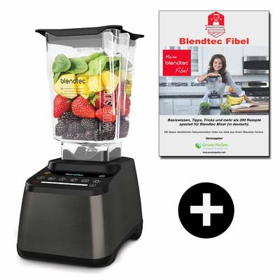 Blendtec Designer 725 + GP-Blendtec Fibel (200+ BT Rezepte) | Hochleistungsmixer | rechtsdrehend