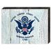 Millwood Pines USA Coast Guard Flag Wooden Block Wall Décor in Blue/Brown | 8 H x 6 W in | Wayfair B678EC809E9440099E51F552E992ED4F