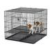 Homes for Puppy Playpen with 1" Floor Grid, 36" L X 36.75" W X 31.5" H, X-Large, Black