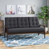 Corrigan Studio® Bohon 65.6" Square Arm Sofa Polyester in Gray | 33.4 H x 65.6 W x 30 D in | Wayfair 306EDE464FAA4F9BA6EB71900A6C2709