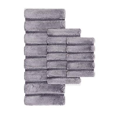 Madison Park Tufted Pearl Channel Rug Grey 24x60