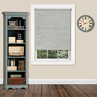 Achim CPS266HT01 Cordless Privacy Jute Shade Heather 26" x 72" Gray