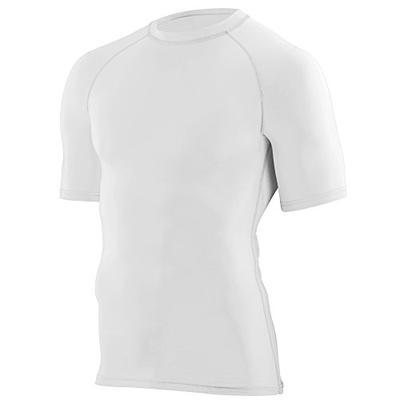 Augusta Sportswear Men's Hyperform Compression Short Sleeve Shirt XL White
