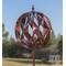 Harlequin Ball Wind Spinner - Copper, 19 dia. x 75 H