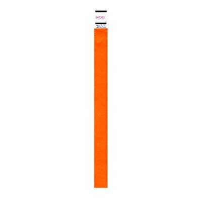 Advantus Tyvek Wristbands, Sequentially Numbered, Neon Orange, Pack of 500 (91120)