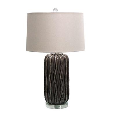 Jeco 27.75-inch Ceramic Table Lamp with Crystal Base