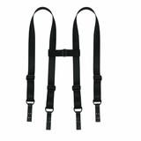TUFF 4 Attachment Tactical Duty Suspenders (Black Nylon Keepers, 1 1/2 Heavy Duty Webbing) screenshot. Belts & Suspenders directory of Accessories.
