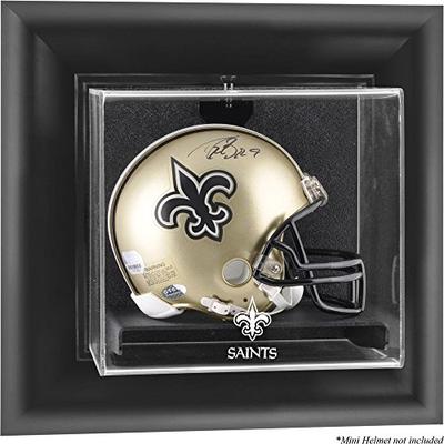 Mounted Memories New Orleans Saints Wall Mounted Mini Helmet Display Case - New Orleans Saints One S
