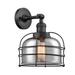 Innovations Lighting Bruno Marashlian Bell Cage 12 Inch Wall Sconce - 203-BK-G73-CE