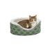 Quiet Time Defender Orthopedic Nesting Dog Bed, 14.25" L X 17.75" W X 5.5" H, Green, X-Small, Green / White