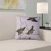 East Urban Home Winged Starling Throw Pillow Sunbrella® in Indigo | 18 H x 18 W x 18 D in | Wayfair 316D0D25B5C8411388A11369BCFB6997