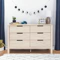 Carter's by DaVinci Colby 6 Drawer 51.25" W Double Dresser Wood in Brown | 34 H x 51.25 W x 18.125 D in | Wayfair F11926NX