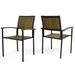 17 Stories Yuliana Outdoor Patio Dining Chair Wood in Gray | 35.75 H x 24 W x 22.75 D in | Wayfair 0E1967FB69E34FD98063BBE6F3467F14