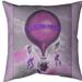 East Urban Home Hot Air Balloon Poster Euro Pillow Cover Polyester in Pink | 26 H x 26 W x 2 D in | Wayfair 161E4DCBFD494EC8949D18CBE014FFF2