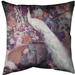 East Urban Home Peacock Throw Pillow Polyester in Pink | 16 H x 16 W in | Wayfair 61B41DFDABF04DF59BA3F72CC3FA4DCC