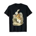 Weißer Hase Party Kostüm Alice im Wunderland Hase Kaninchen T-Shirt