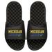 Men's ISlide Black Michigan Wolverines Hoop Slide Sandals