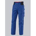 BP Workwear 1788-555-13 Arbeitshose - Gummizug im Rücken - Bundfalten - Normale Passform - Größe: 44l - Farbe: königsblau/schwarz