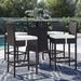 Sol 72 Outdoor™ Convene Wicker Rattan 5-Piece Outdoor Patio Pub Bistro Set Glass | Wayfair D008E23E42644D1F8DDFB4E59551F210