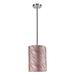 Winston Porter Annabel 1 - Light Single Cylinder Pendant Fabric in Red/White | 11 H x 8 W x 8 D in | Wayfair 799A166E1369486AB567AA3731CFFF23