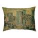 Tucker Murphy Pet™ Burk Entrance of a Restaurant in Asnieres Designer Pillow Fabric in Green/Brown | 7 H x 52 W x 42 D in | Wayfair