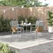 Flash Furniture Oia 5 Piece Outdoor Dining Set Metal in Gray | Wayfair CO-28SQ-02CHR4-SIL-GG