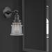 Beachcrest Home™ Bartolmeu 1 - Light Dimmable Armed Sconce Glass/Metal in Black | 11 H x 6.5 W x 9 D in | Wayfair BBA21EC4578B45AFB81760731FE344A7