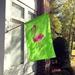 Caroline's Treasures Flamingo Polkadot 2-Sided Polyester 40 x 28 in. House Flag in Green | 40 H x 28 W in | Wayfair BB8185CHF