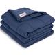 Odyseaco Weighted Blanket, Sleep Help for Adults and Kids, 150 x 200 cm, 9.1kg, Blue