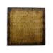 Dakota Fields 24" X 24" X 1" Raw Wood Look Gold Finish Square Wall Art Medium in Brown/Yellow | 24 H x 24 W in | Wayfair