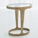 Global Views Oslo Accent Table-Gold Glass in Yellow | 20 H x 17.75 W x 11.75 D in | Wayfair 7.91025