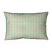 Latitude Run® Avicia Lined Diamonds Indoor/Outdoor Lumbar Pillow Polyester/Polyfill blend in Red | 20 H x 14 W x 3 D in | Wayfair